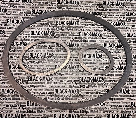 Black Max "Elliptical" Boiler Handhole & Manhole Boiler Gaskets