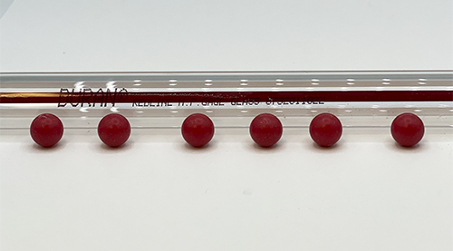 Red Gauge Glass Float Balls (6-Pack)