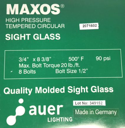 Maxos® High Pressure - Green Box (Tempered, 500°F Max Temp.)