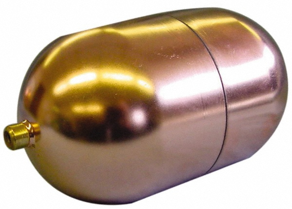 Oblong Copper Float with External Connector