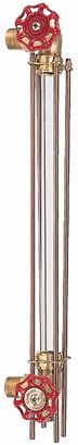 Conbraco 20-400 Liquid Level Gauge - Side Mounted Handwheel Water Gauges