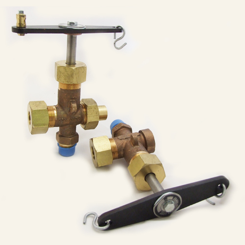 Clark Reliance Bronze BG404S Water Gage Valve Set